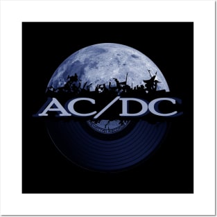 ACxDC blue moon vinyl Posters and Art